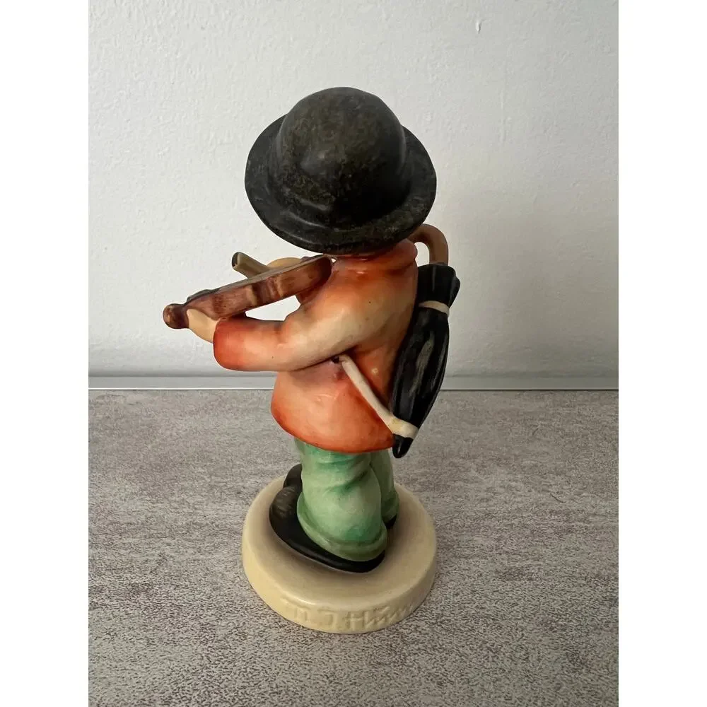 Vintage Hummel Puppy Love Goebel Full Bee Figurine Boy Playing Violin w Dog 6